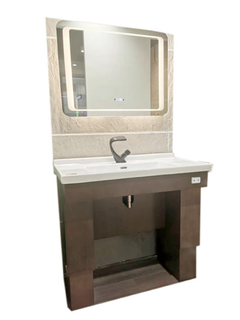 电动升降洗脸台（人体感应触控镜版）