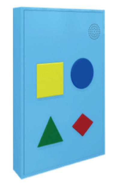 4式形状颜色事物配对声音游戏板