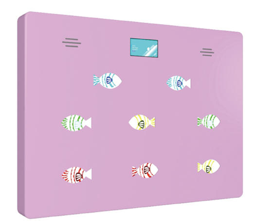 小鱼触摸变色捉灯游戏面板